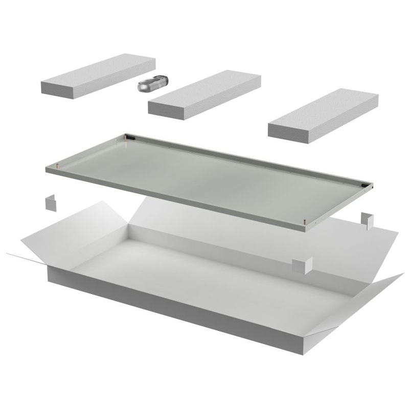 ITK LINEA E Дверь металлическая 600мм для шкафа 33U серая