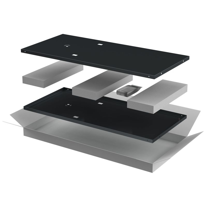 ITK LINEA N Комплект стенок боковых 600мм для шкафа 42U черный