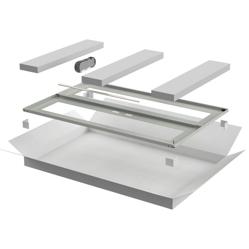 ITK LINEA N Дверь перфорированная двустворчатая 800мм шкафа 28U серая