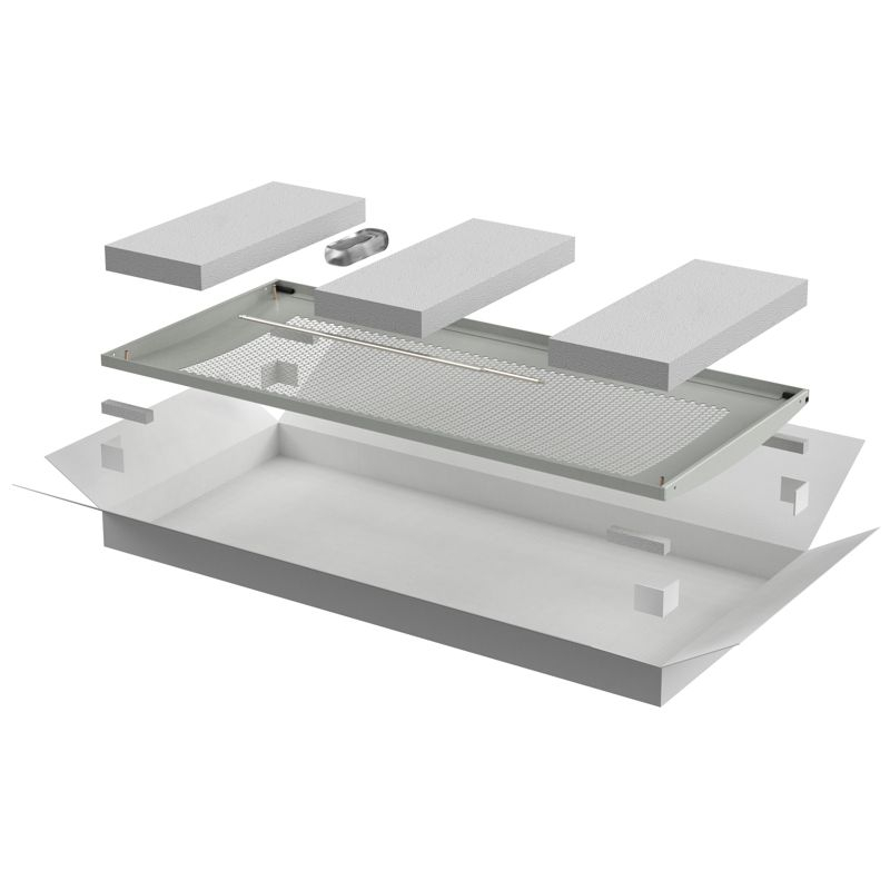 ITK LINEA N Дверь перфорированная 800мм для шкафа 33U серая