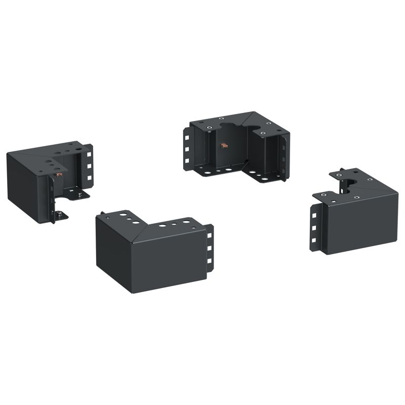 ITK LINEA S Уголок цоколя h=100мм черный (4шт/компл)