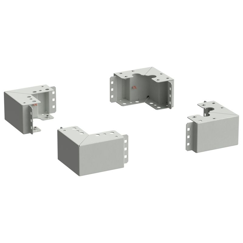 ITK LINEA S Уголок цоколя h=100мм серый (4шт/компл)