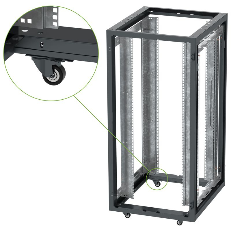 ITK LINEA S Комплект роликов для шкафа шириной 750мм серый