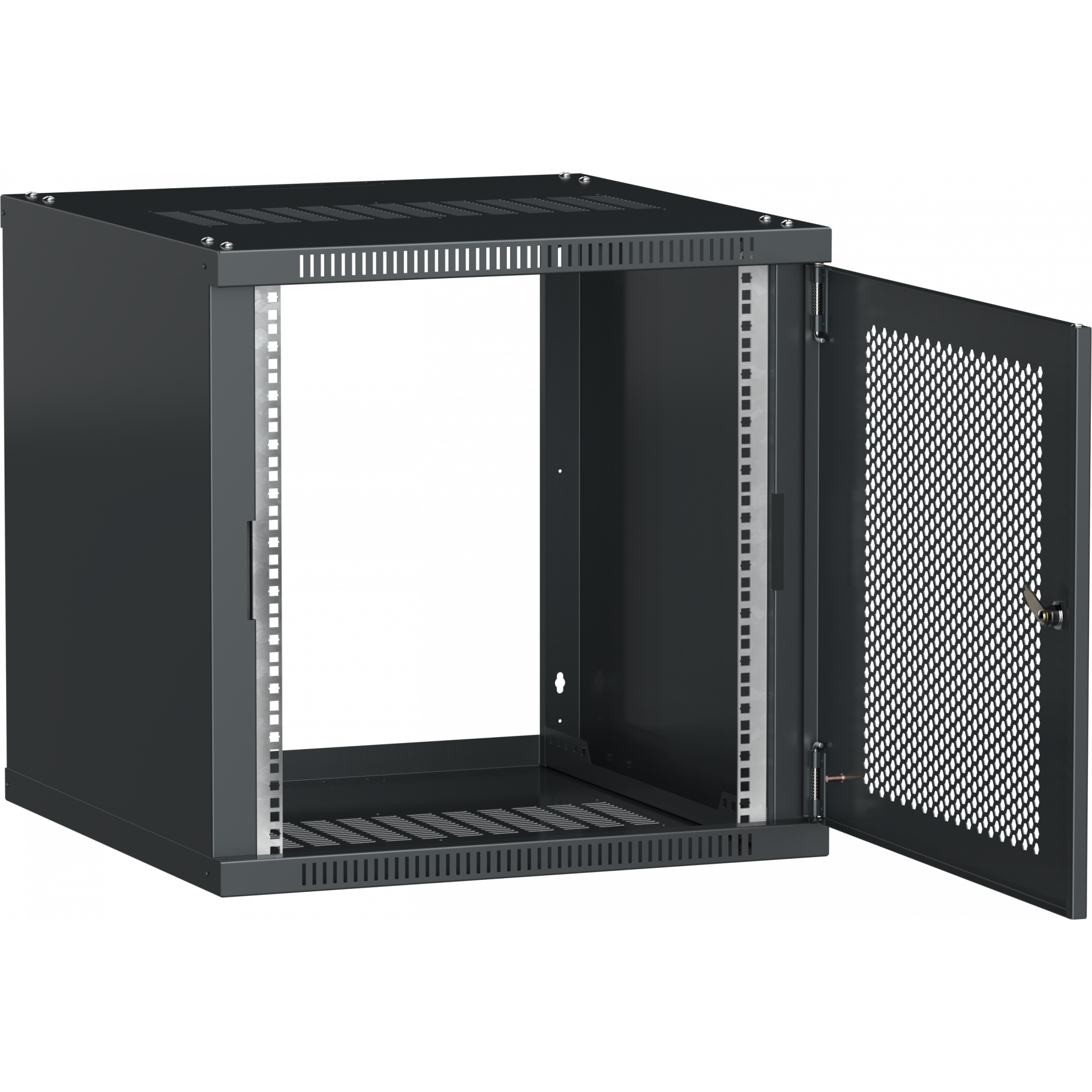 ITK Шкаф LINEA WE 15U 600х600мм дверь перфорированная серый