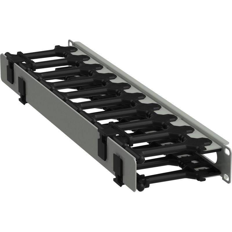 ITK Кабель-органайзер горизонтальный 19 1U серый РФ