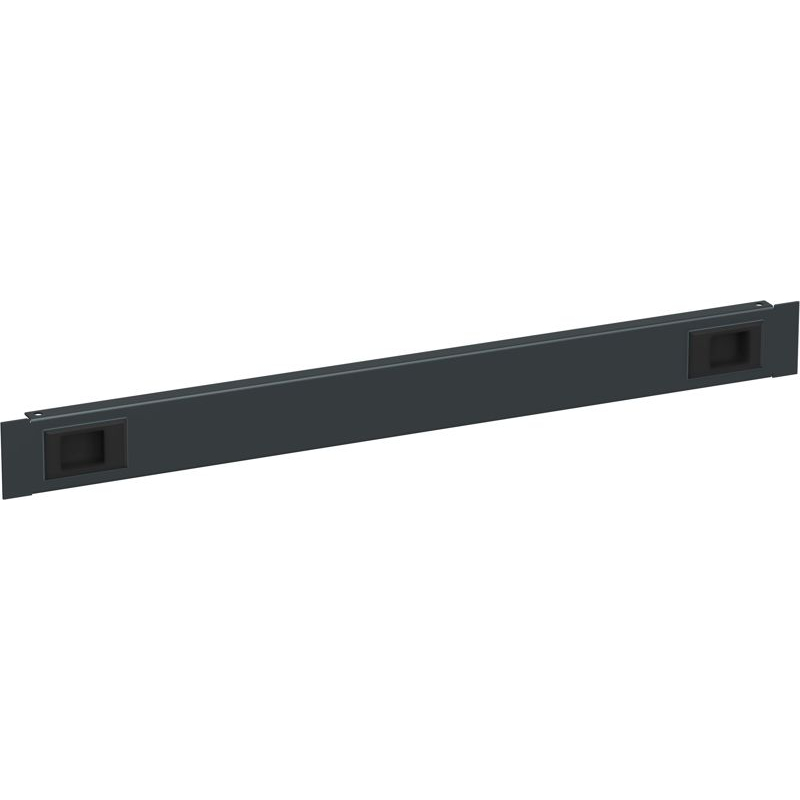 ITK Фальш-панель 19 1U крепление на защелках черная РФ