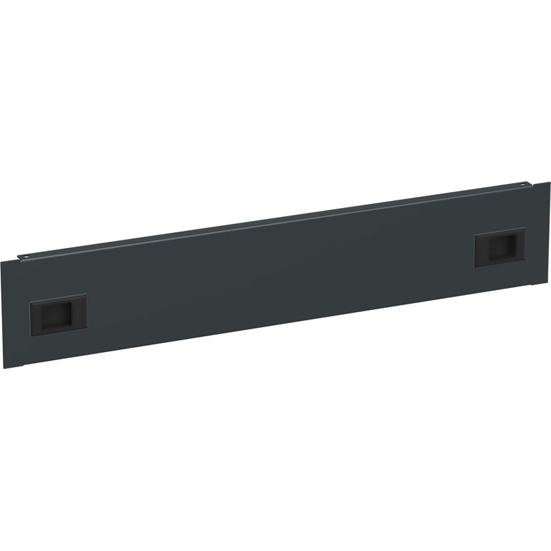 ITK Фальш-панель 19 2U крепление на защелках черная РФ