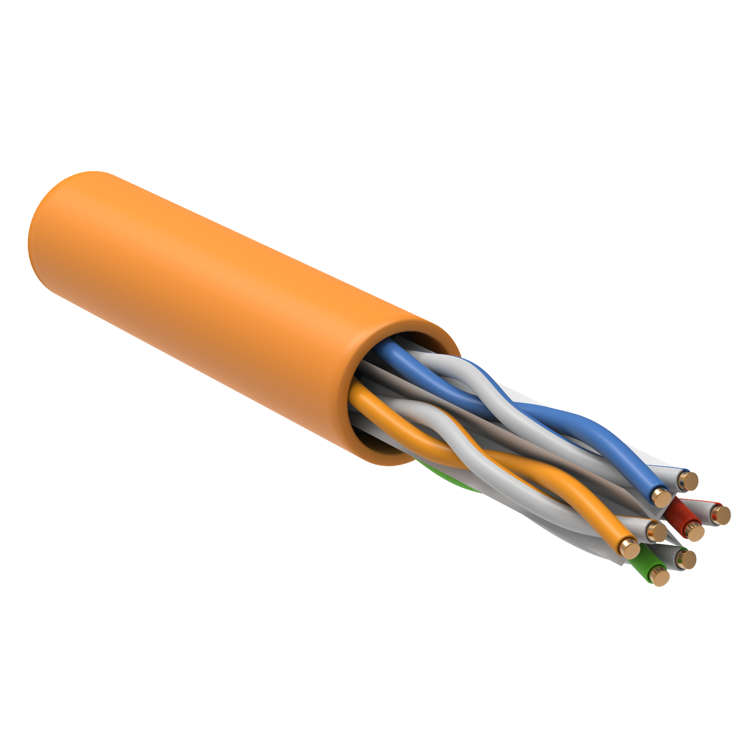 ITK Витая пара U/UTP 6 4х2х23AWG LSZH оранжевый (305м) РФ/Т