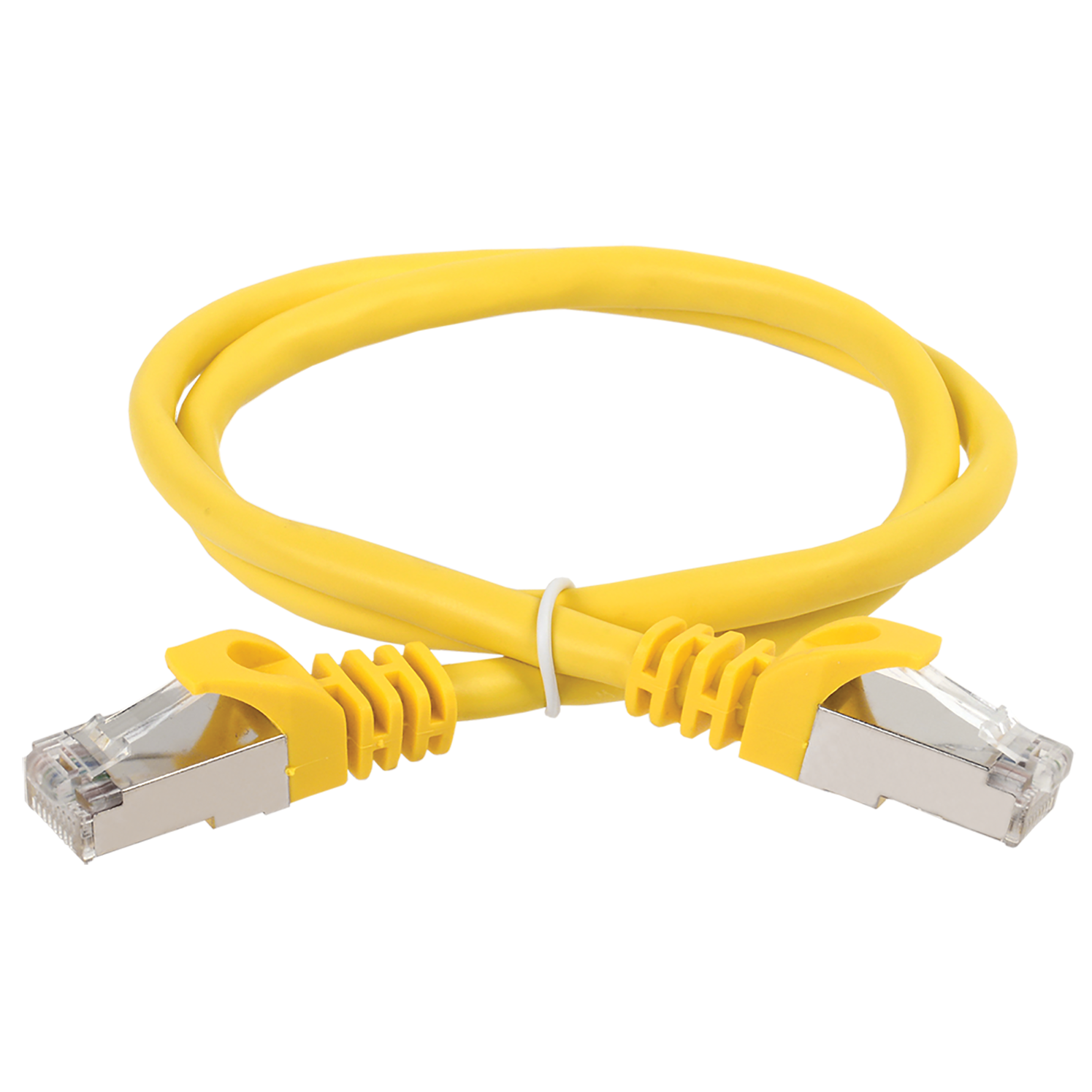 ITK Коммутационный шнур (патч-корд) кат.6А S/FTP LSZH 1м желтый