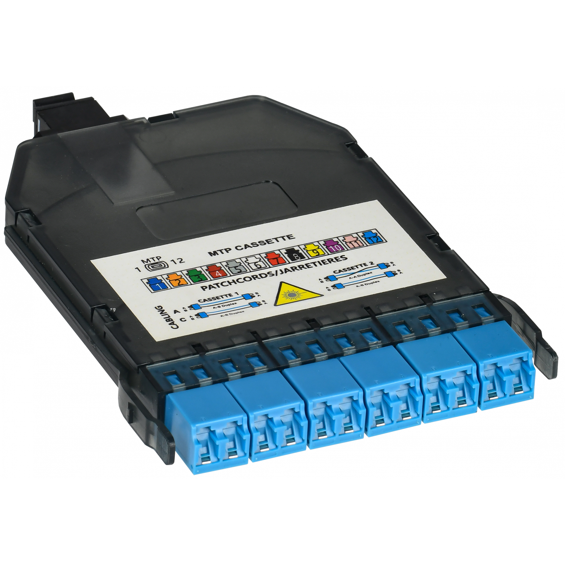 ITK Кассета для кросса высокой плотности OS2 MPO male 3хLC-quadro (12 ОВ)