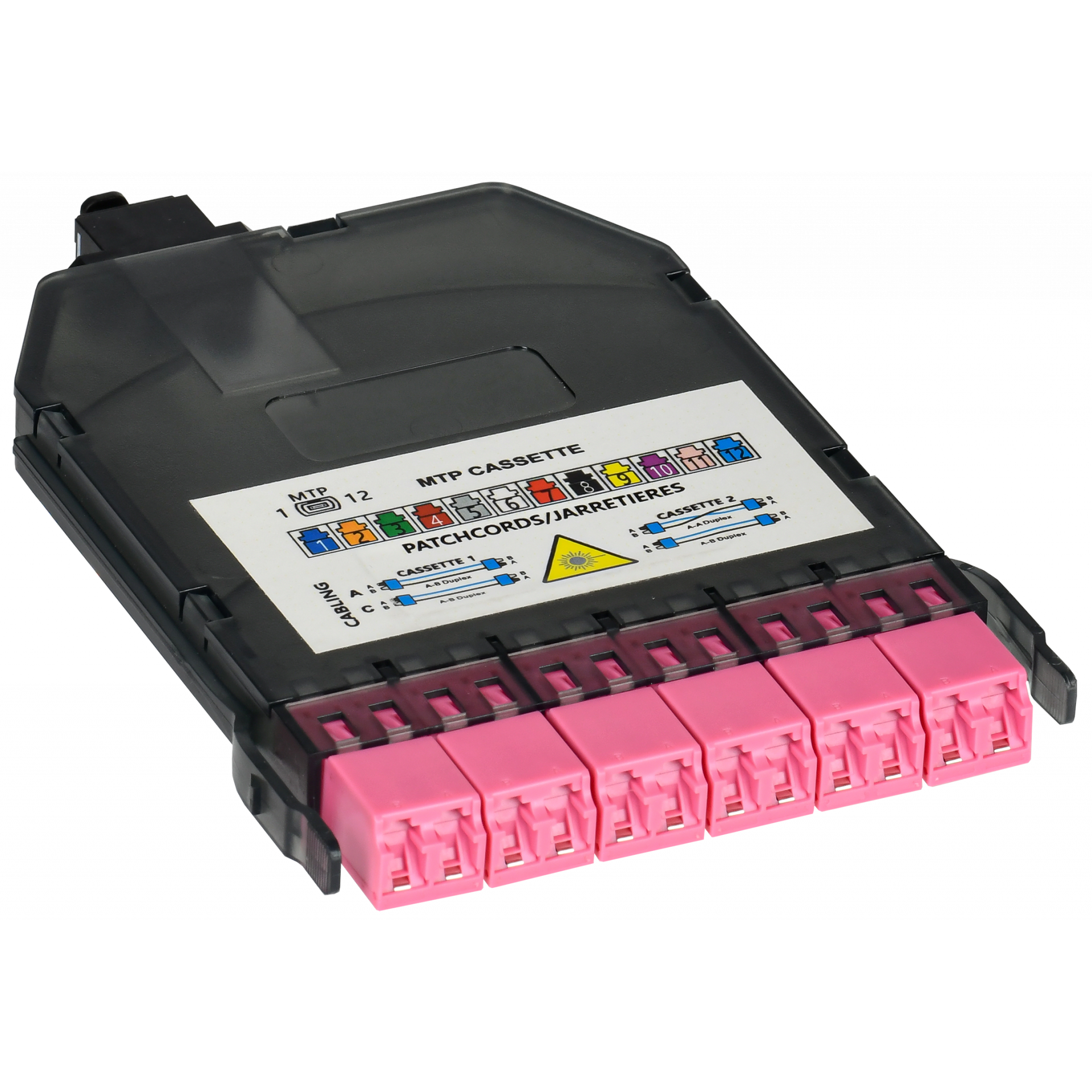 ITK Кассета для кросса высокой плотности OM4 MPO female 3хLC-quadro (12 ОВ)