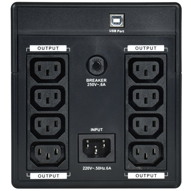 ITK ELECTRA ET ИБП однофазный линейно-интерактивный 1200ВА/720Вт 8хС13 LCD дисплей АКБ 2х7AH USB