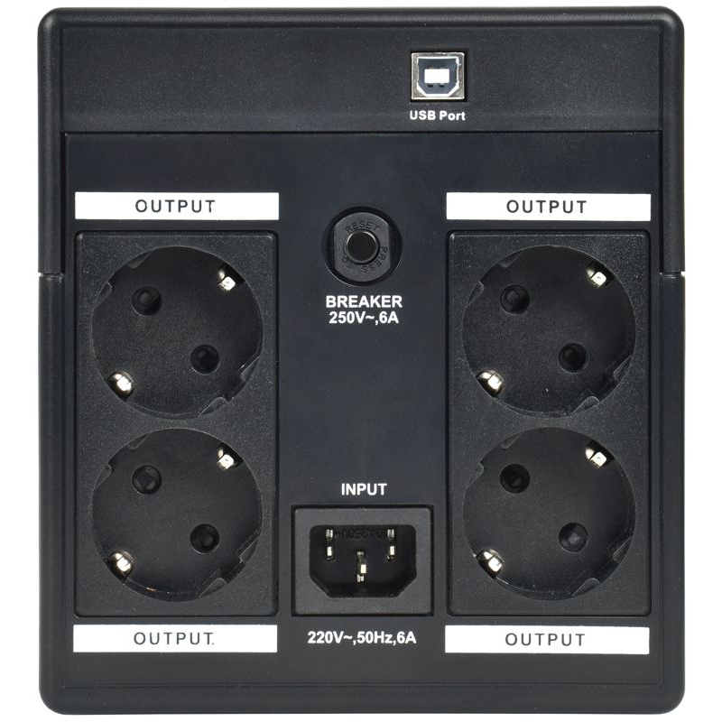 ITK ELECTRA ET ИБП однофазный линейно-интерактивный 1200ВА/720Вт 4хSchuko LCD дисплей АКБ 2х7AH USB