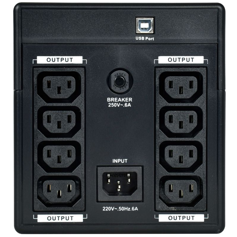 ITK ELECTRA ET ИБП однофазный линейно-интерактивный 1,5кВА/900Вт 8хС13 LCD дисплей АКБ 2х9AH USB