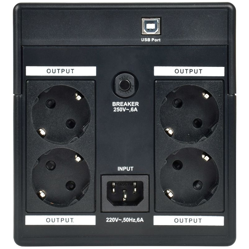 ITK ELECTRA ET ИБП однофазный линейно-интерактивный 1,5кВА/900Вт 4хSchuko LCD дисплей АКБ 2х9AH USB