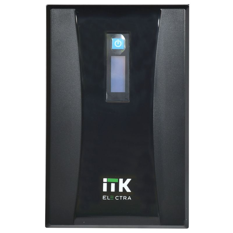 ITK ELECTRA ET ИБП Линейно-интерактивный 2кВА/1,2кВт однофазный с LCD дисплеем с АКБ 2х9AH USB порт