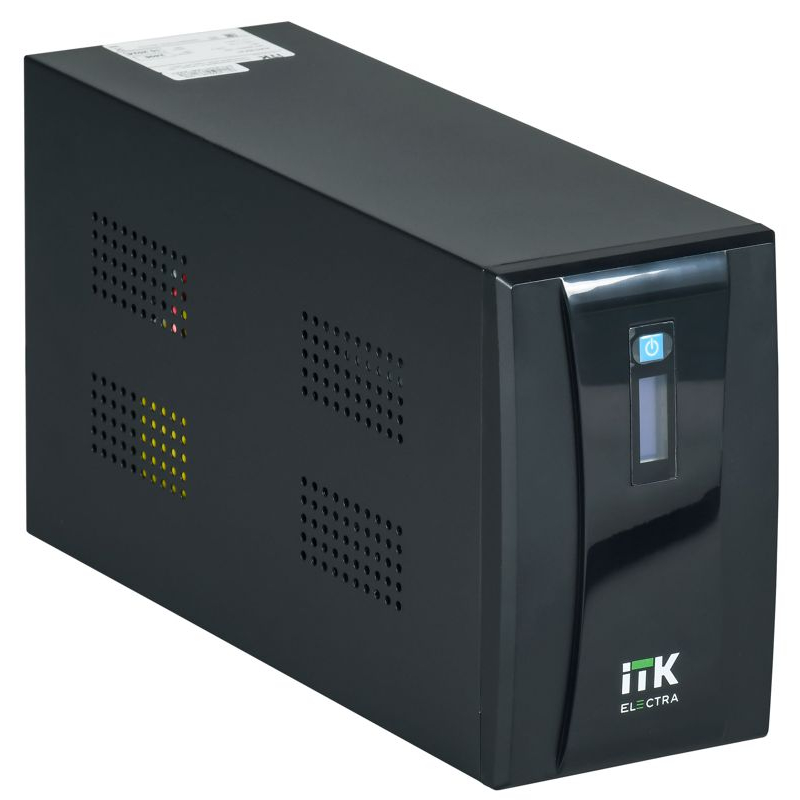 ITK ELECTRA ET ИБП Линейно-интерактивный 2кВА/1,2кВт однофазный с LCD дисплеем с АКБ 2х9AH USB порт розетки Schuko