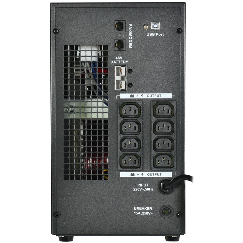 ITK ELECTRA LT ИБП однофазный линейно-интерактивный 2кВА/1,6кВт 8хС13 LCD дисплей 48VDC без АКБ USB RJ45/11