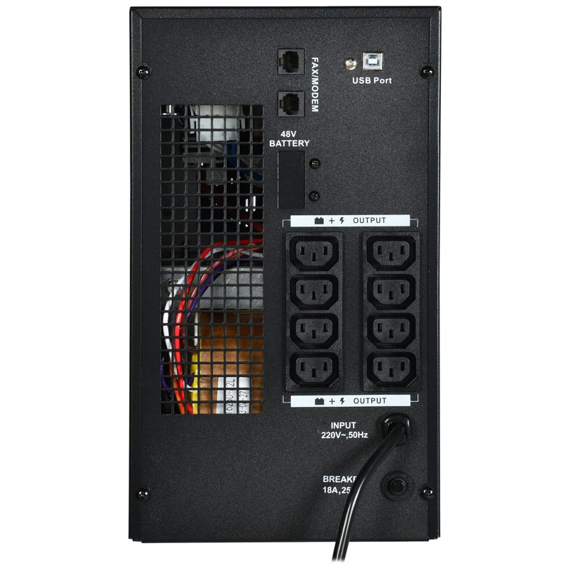 ITK ELECTRA LT ИБП однофазный линейно-интерактивный 3кВА/2,4кВт 8хС13 LCD дисплей АКБ 4х9AH USB RJ45/11