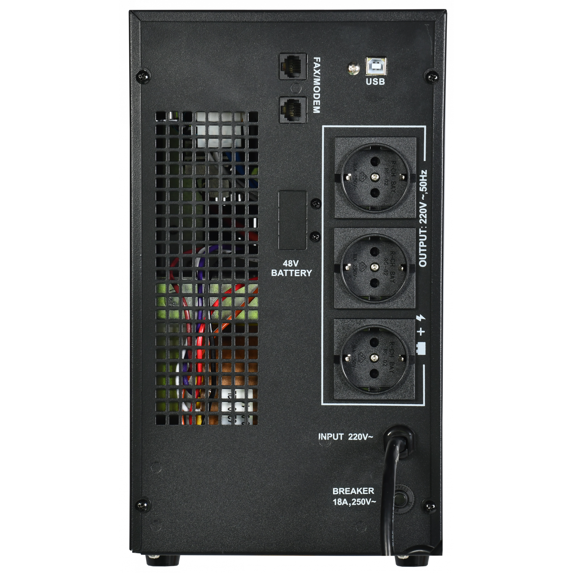 ITK ELECTRA LT ИБП однофазный линейно-интерактивный 3кВА/2,4кВт 3хSchuko LCD дисплей АКБ 4х9AH USB RJ45/11