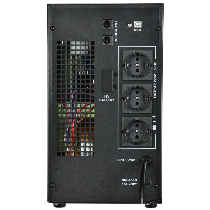 ITK ELECTRA LT ИБП однофазный линейно-интерактивный 3кВА/2,4кВт 3хSchuko LCD дисплей АКБ 4х9AH USB RJ45/11