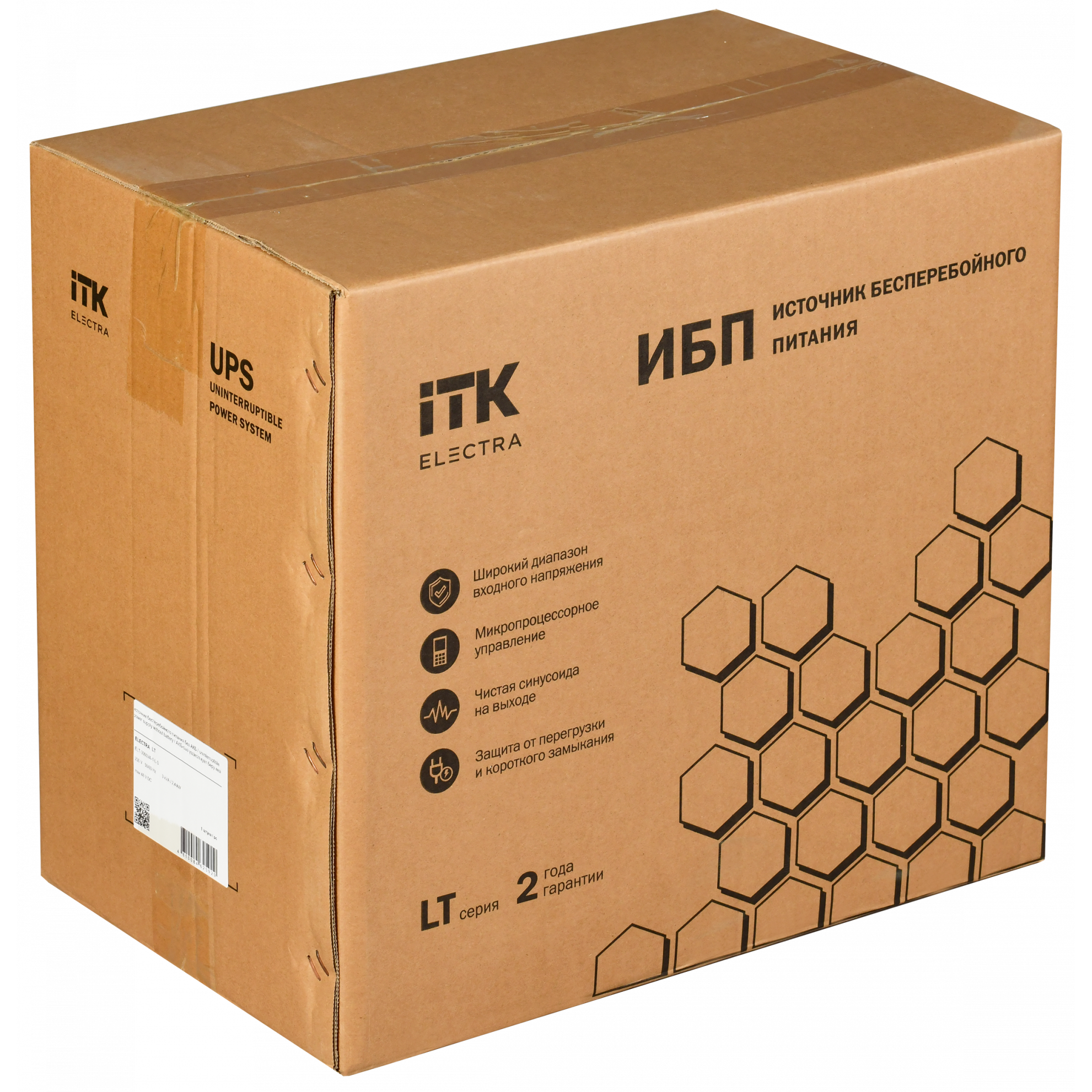 ITK ELECTRA LT ИБП однофазный линейно-интерактивный 3кВА/2,4кВт 3хSchuko LCD дисплей 48VDC без АКБ USB RJ45/11