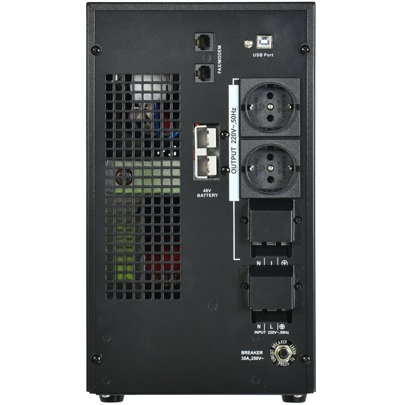 ITK ELECTRA LT ИБП однофазный линейно-интерактивный 5кВА/4кВт 2хSchuko LCD дисплей 48VDC без АКБ USB RJ45/11