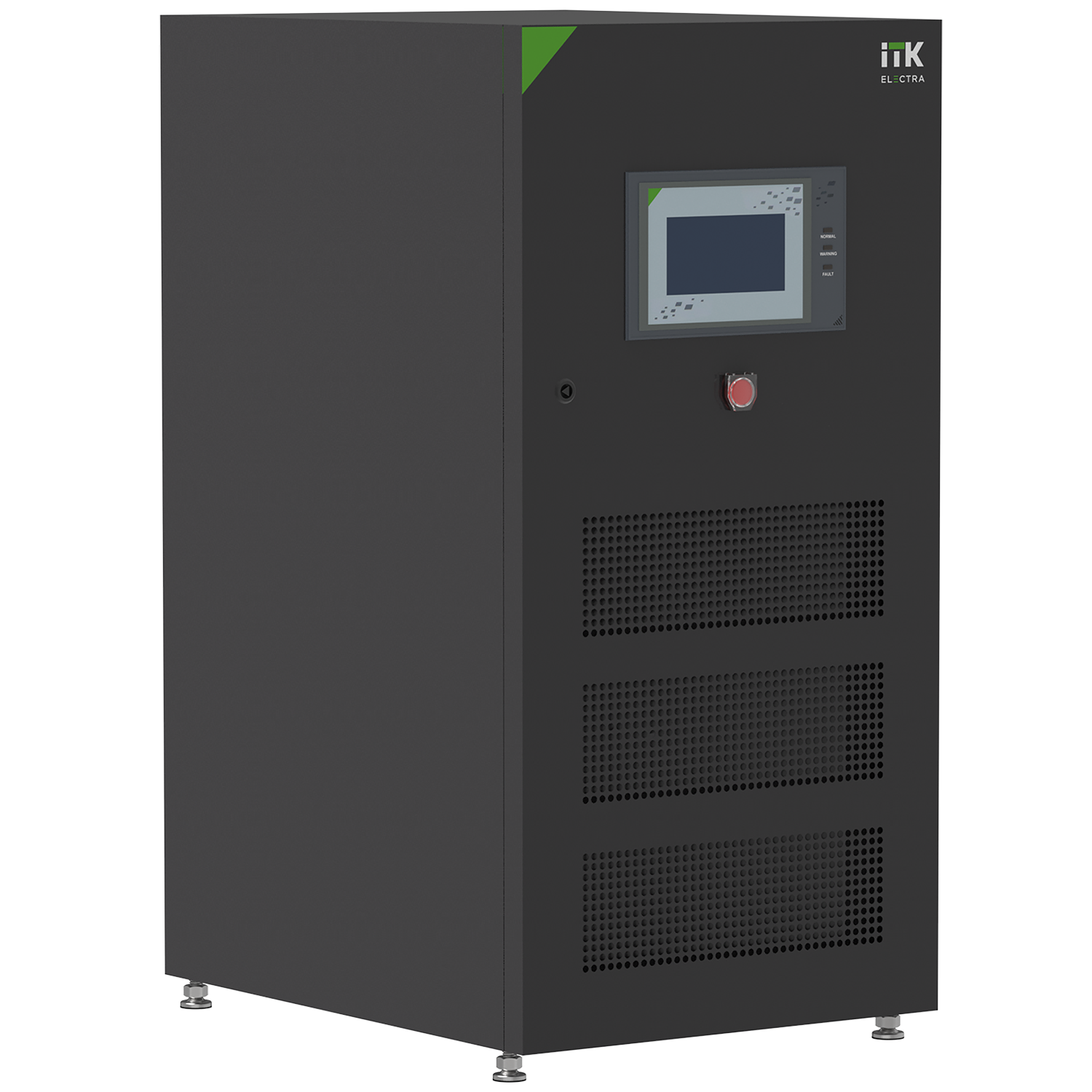 ITK ELECTRA OB ИБП Онлайн 10кВА/9кВт трехфазный с выходным трансформатором 360-384VDC без АКБ с сенсорным экраном