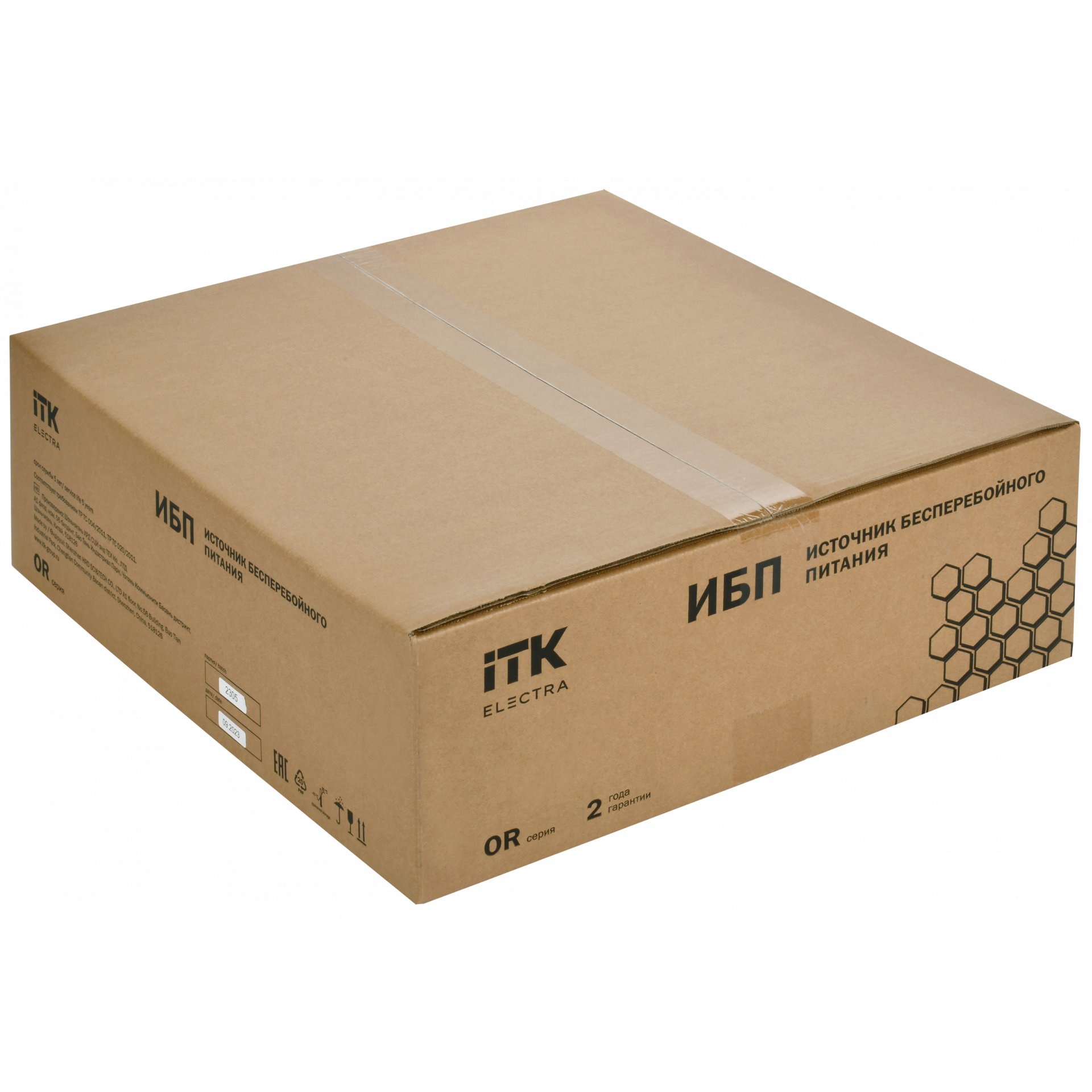 ITK ELECTRA OR ИБП однофазный онлайн 2кВА/2кВт 2U LCD дисплей 48VDC 6xC13 c АКБ 4х9AH USB EPO RS232 SNMP слот Rack/Tower