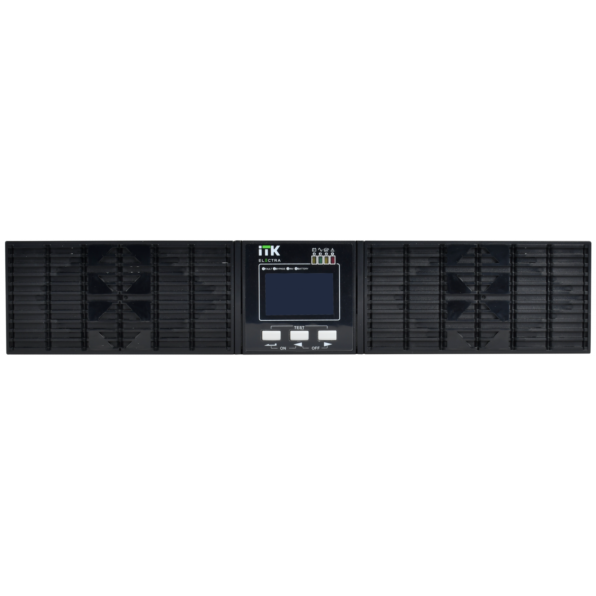 ITK ELECTRA OR ИБП однофазный онлайн 2кВА/2кВт 2U LCD дисплей 48VDC 6xC13 c АКБ 4х9AH USB EPO RS232 SNMP слот Rack/Tower