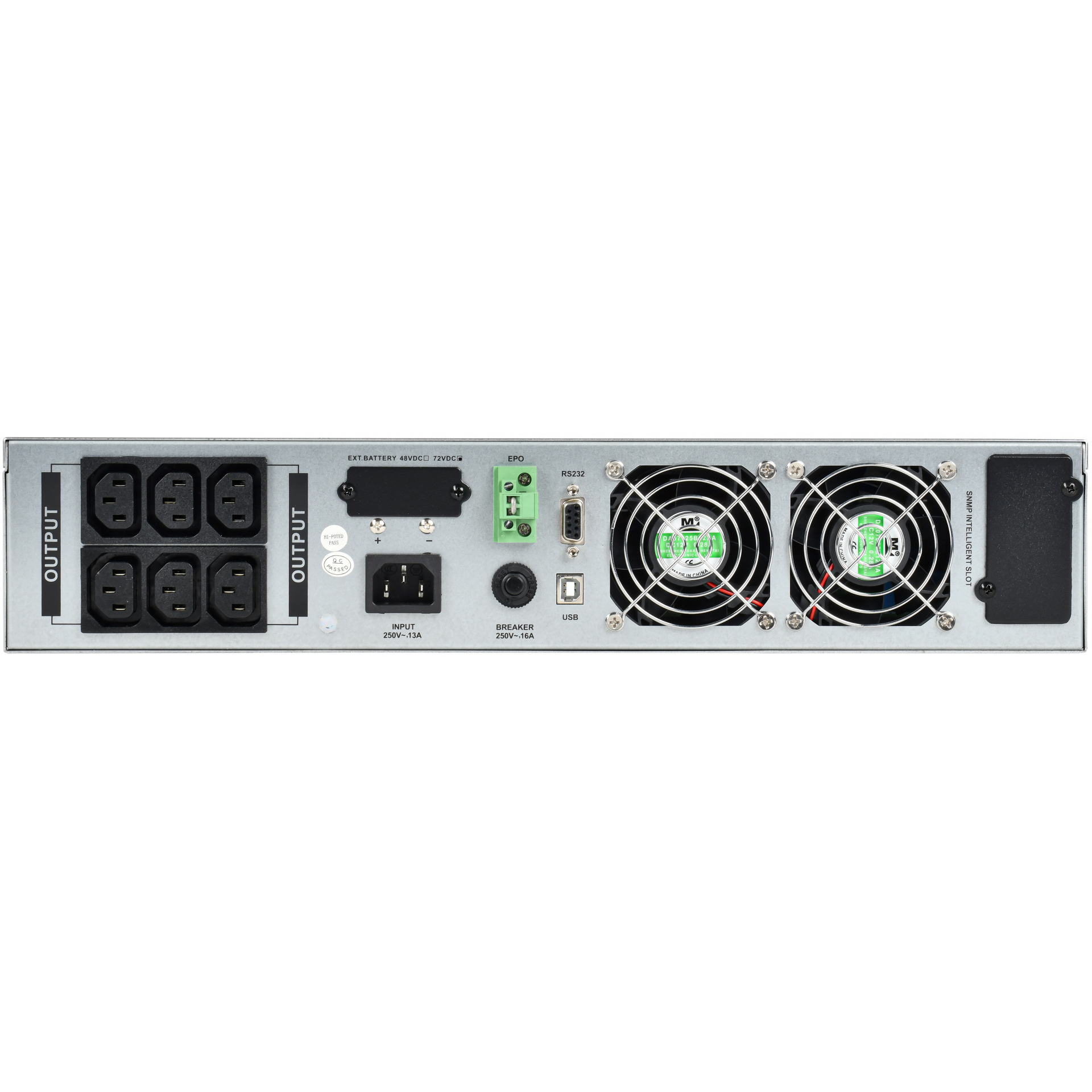 ITK ELECTRA OR ИБП однофазный онлайн 2кВА/2кВт 2U LCD дисплей 48VDC 6xC13 c АКБ 4х9AH USB EPO RS232 SNMP слот Rack/Tower