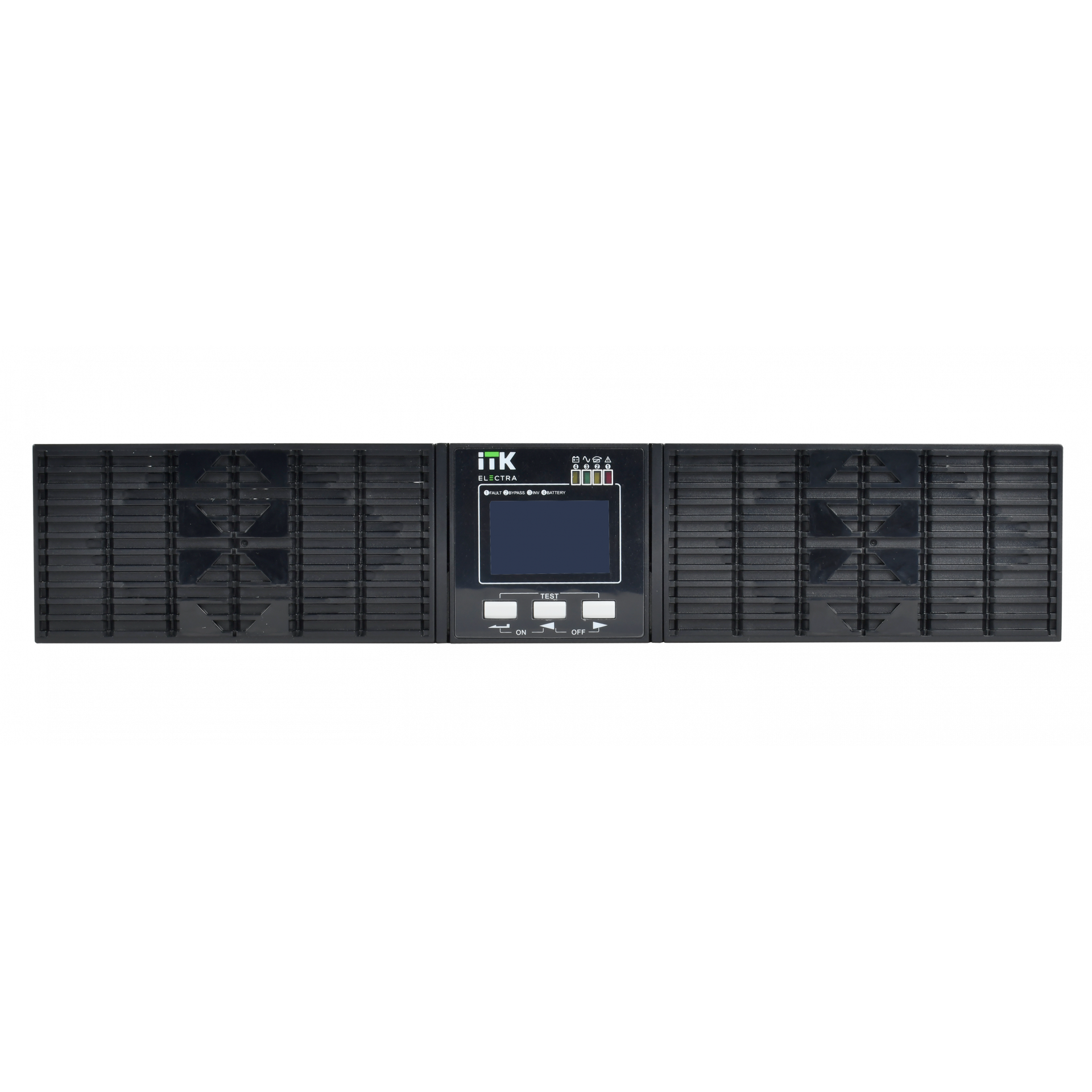 ITK ELECTRA OR ИБП однофазный онлайн 6кВА/6кВт 2U LCD дисплей 192-240VDC клеммная колодка без АКБ с регулируемым зарядным устройством USB EPO RS232 SNMP слот Rack/Tower