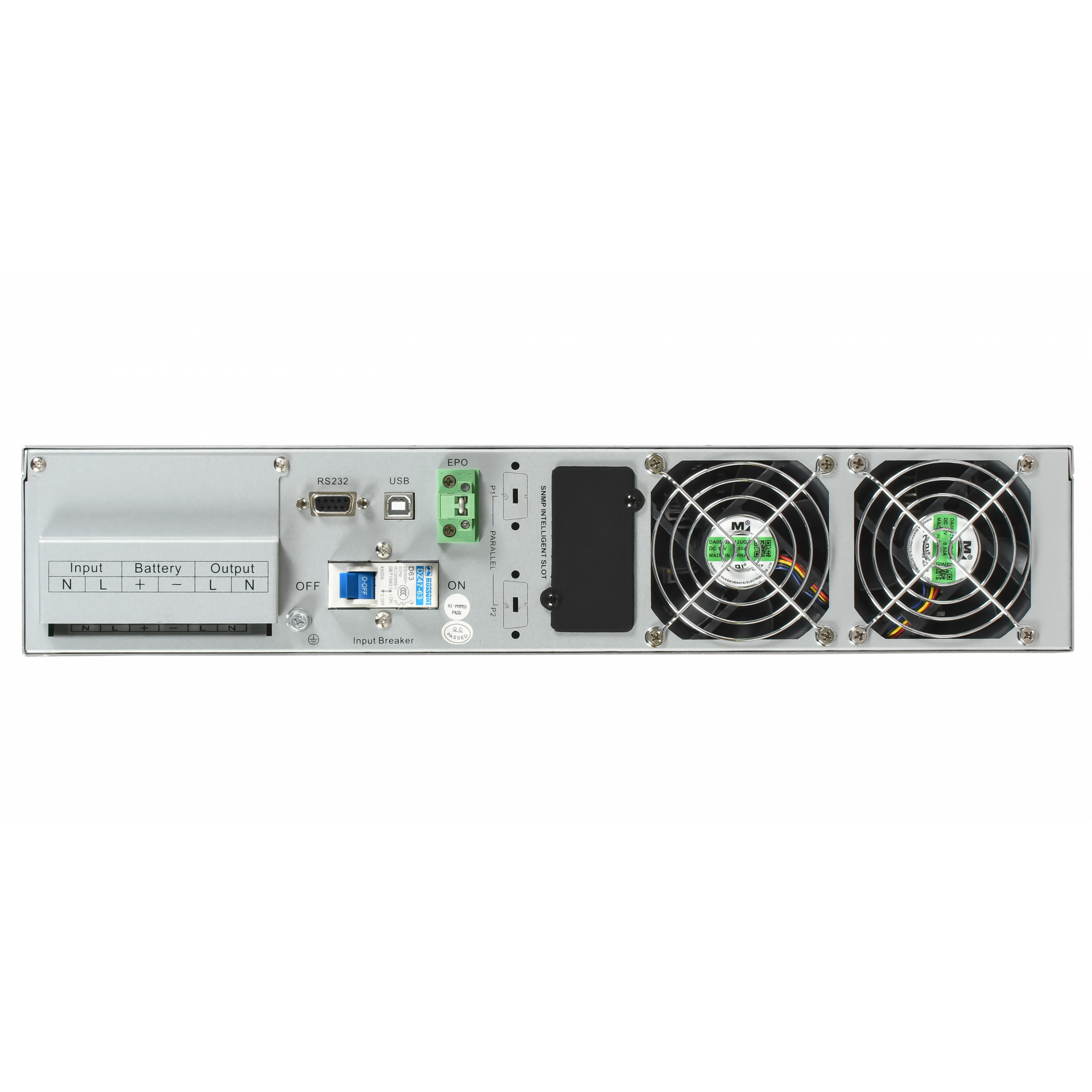 ITK ELECTRA OR ИБП однофазный онлайн 10кВА/10кВт 2U LCD дисплей 192-240VDC клеммная колодка без АКБ с регулируемым зарядным устройством USB EPO RS232 SNMP слот Rack/Tower
