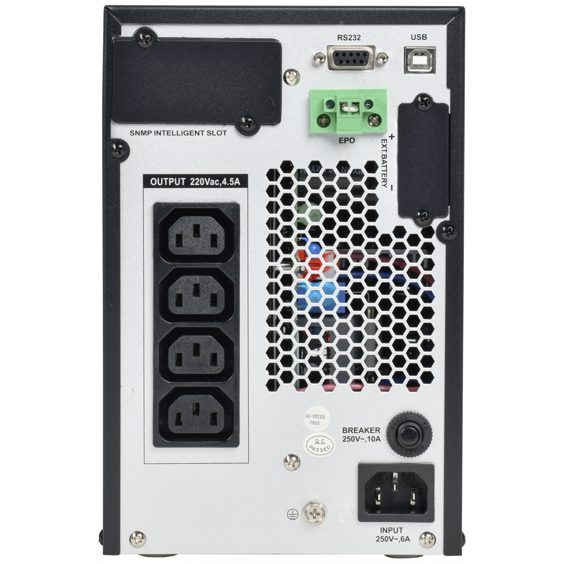 ITK ELECTRA OT ИБП однофазный онлайн 1кВА/1кВт LCD дисплей 24VDC 4хС13 с АКБ 2х9AH USB EPO RS232 SNMP слот Tower