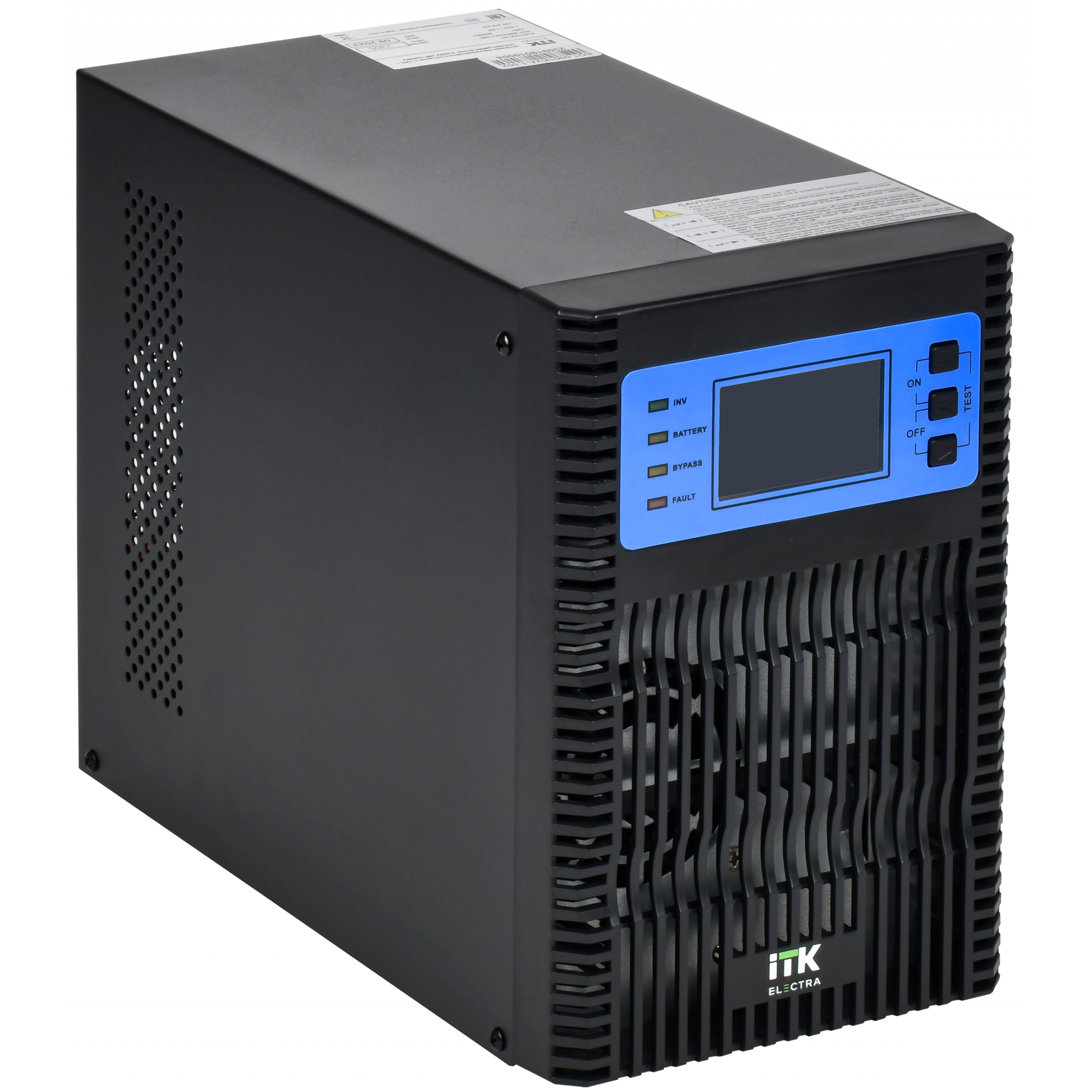 ITK ELECTRA OT ИБП однофазный онлайн 1кВА/1кВт LCD дисплей 24VDC 4хС13 с АКБ 2х9AH USB EPO RS232 SNMP слот Tower