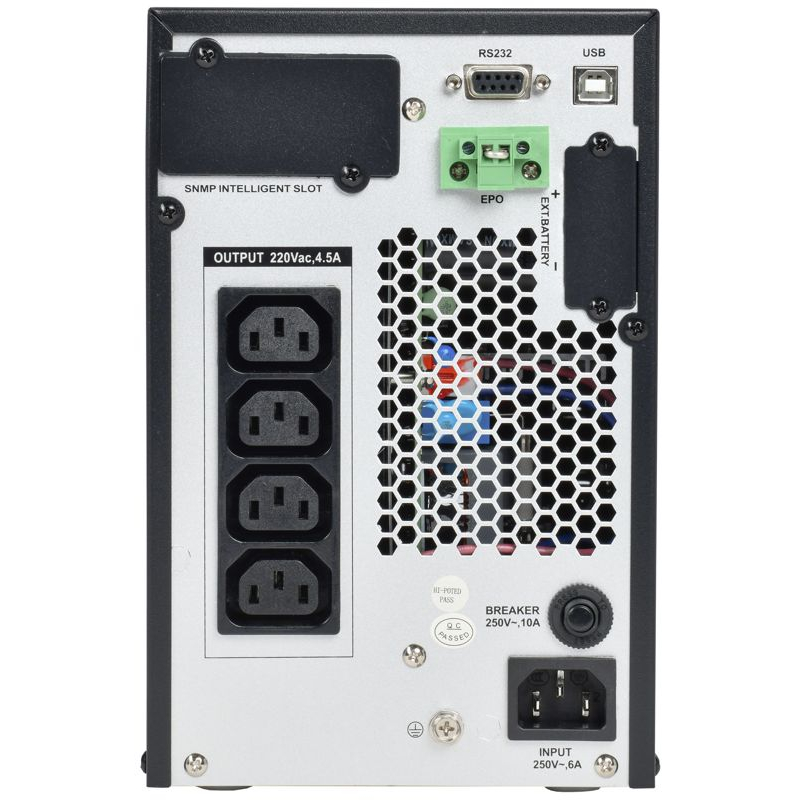 ITK ELECTRA OT ИБП однофазный онлайн 1кВА/1кВт LCD дисплей 24VDC 4хС13 с АКБ 2х9AH USB EPO RS232 SNMP слот Tower