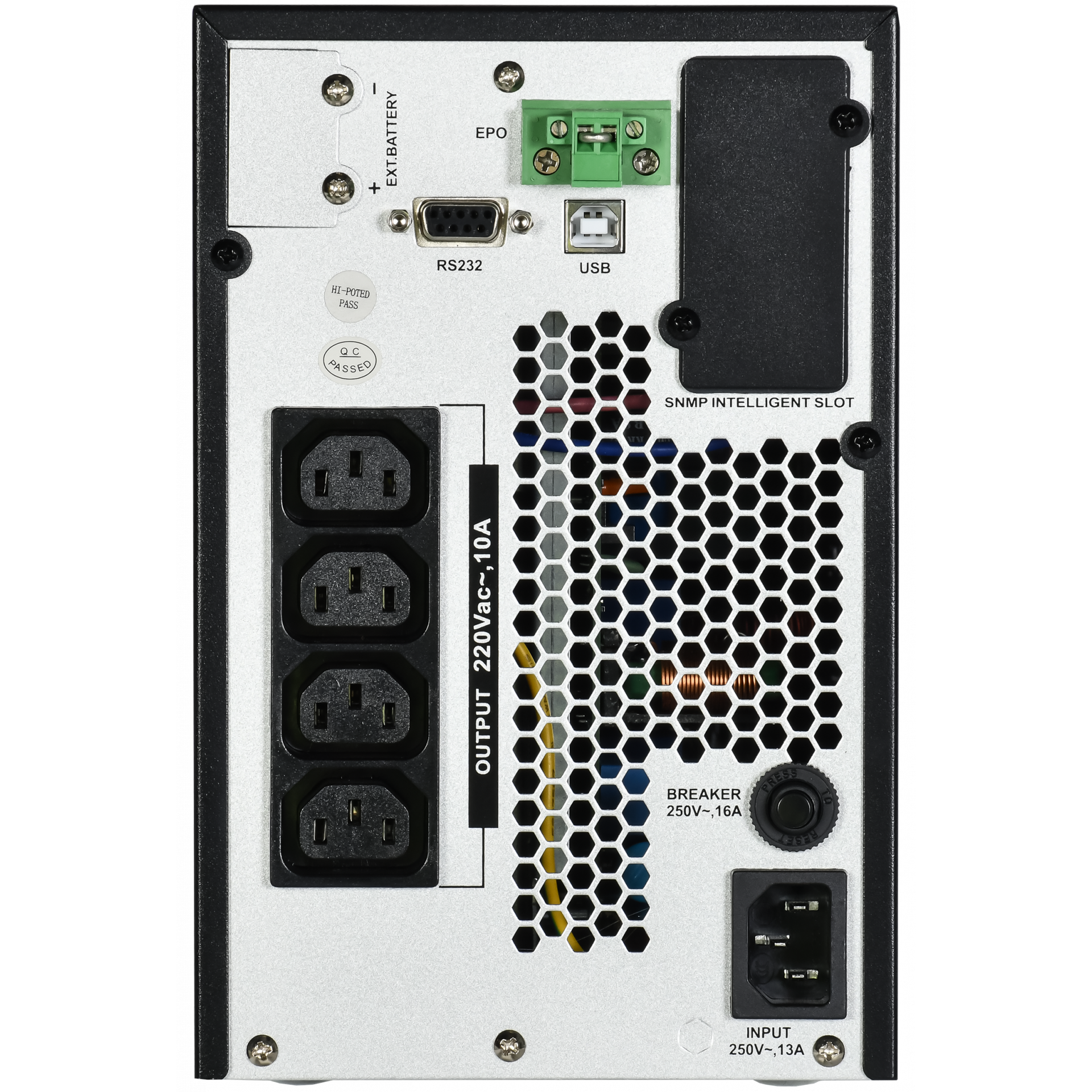 ITK ELECTRA OT ИБП однофазный онлайн 2кВА/2кВт LCD дисплей 48VDC 4хС13 с АКБ 4х9AH USB EPO RS232 SNMP слот Tower