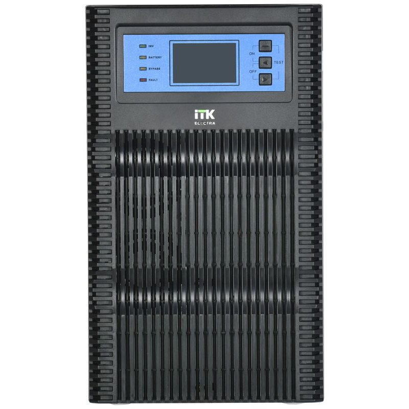 ITK ELECTRA OT ИБП однофазный онлайн 3кВА/3кВт LCD дисплей 72VDC 4хС13 с АКБ 6х7AH USB EPO RS232 SNMP слот Tower
