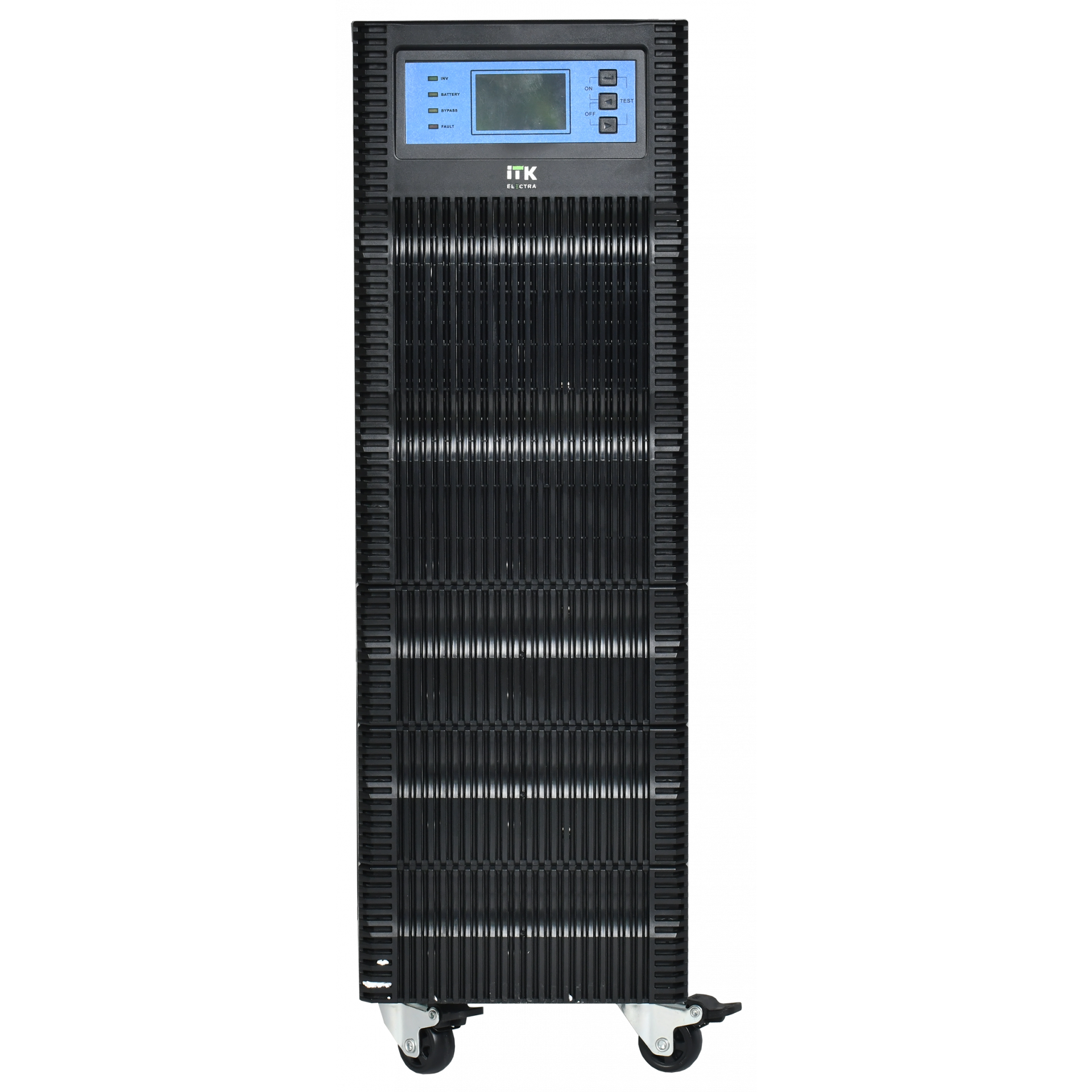 ITK ELECTRA OT ИБП однофазный онлайн 6кВА/6кВт LCD дисплей 192-240VDC клеммная колодка c АКБ 16х7AH USB EPO RS232 SNMP слот Tower