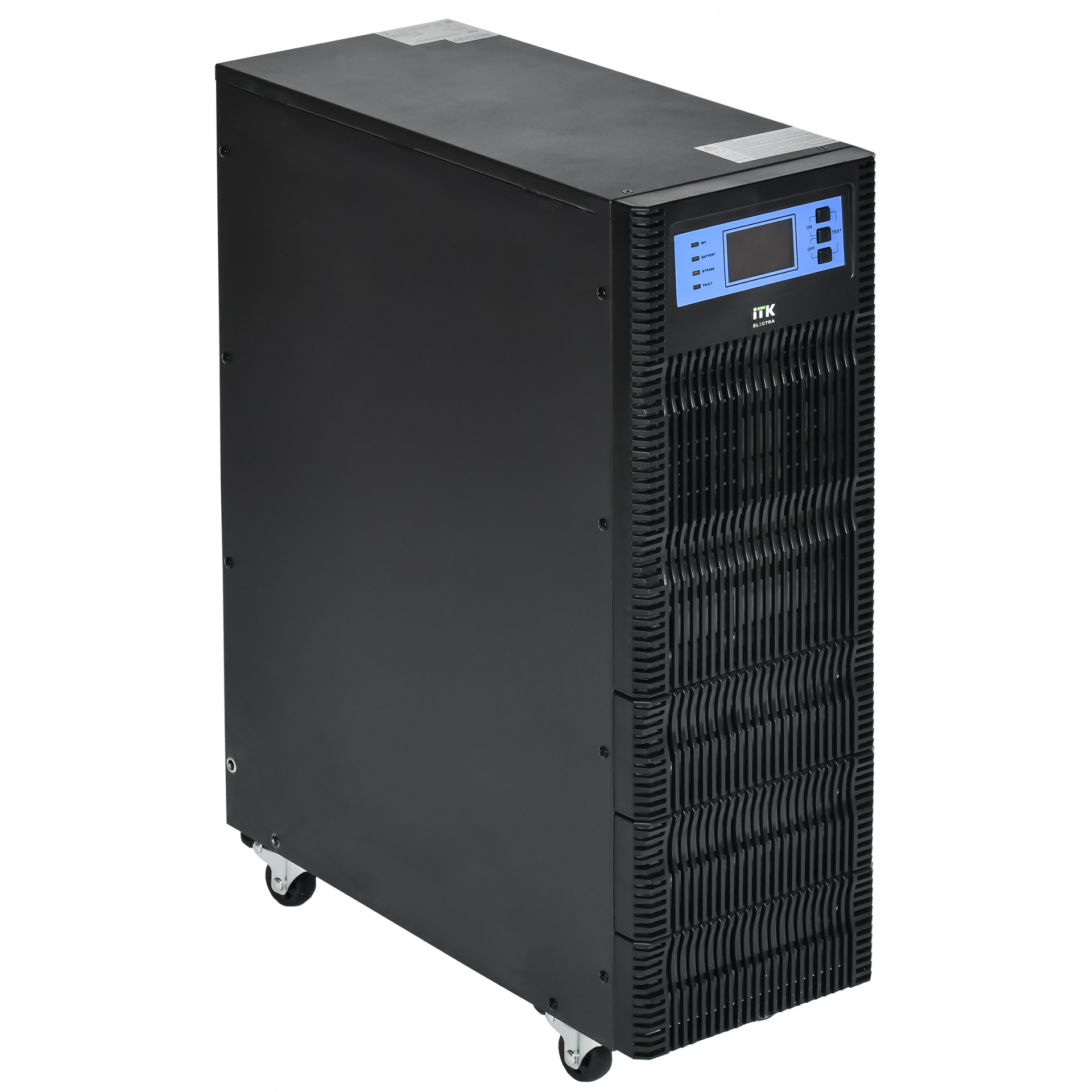 ITK ELECTRA OT ИБП однофазный онлайн 6кВА/6кВт LCD дисплей 192-240VDC клеммная колодка c АКБ 16х7AH USB EPO RS232 SNMP слот Tower