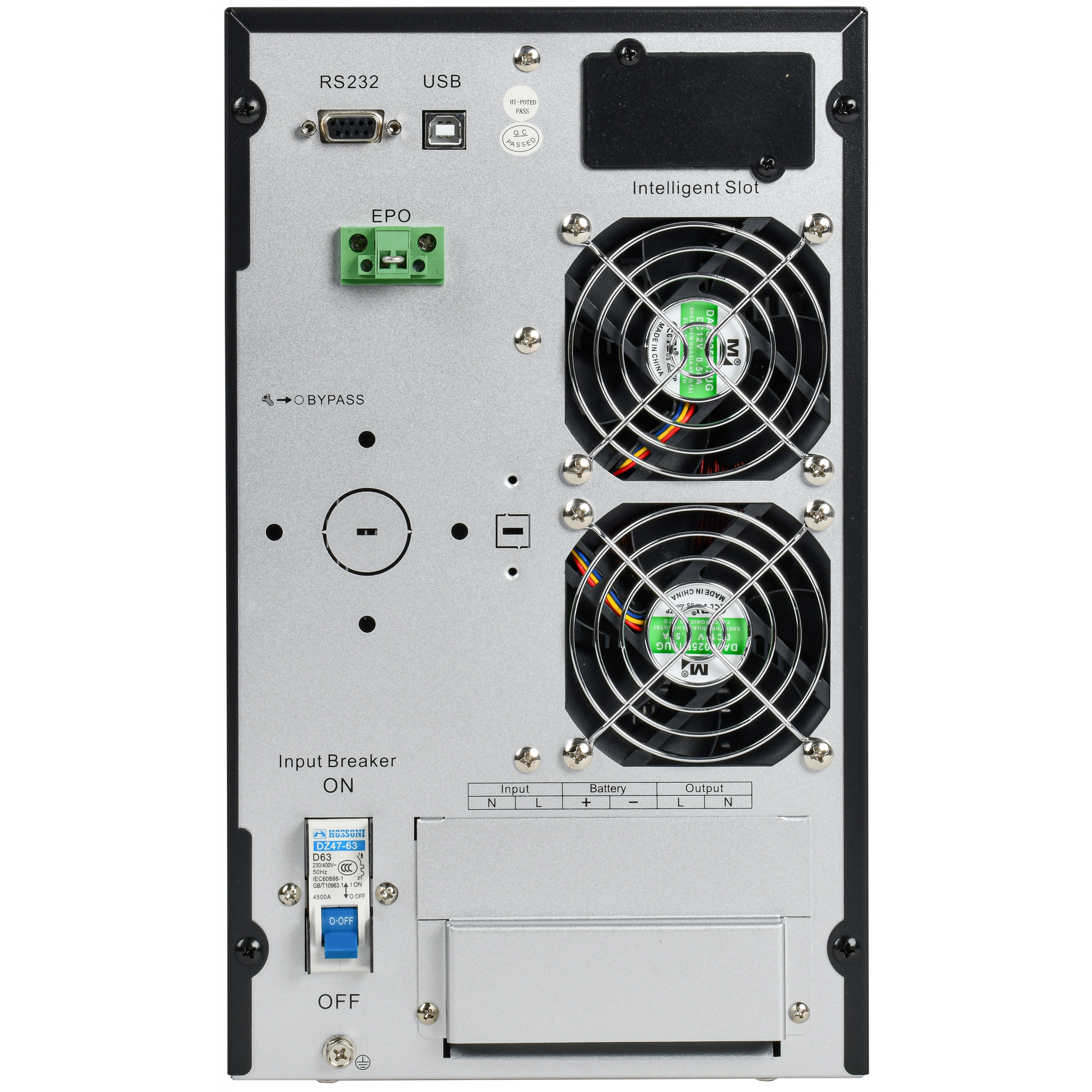 ITK ELECTRA OT ИБП однофазный онлайн 6кВА/6кВт LCD дисплей 192-240VDC клеммная колодка без АКБ с регулируемым зарядным устройством USB EPO RS232 SNMP слот Tower