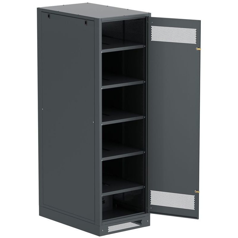 ITK LINEA B Шкаф (пустой) 2000х600х950мм металлическая дверь черный