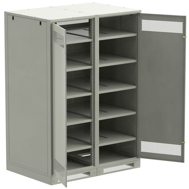 ITK LINEA B Шкаф (пустой) 2000х1400х950мм двустворчатая металлическая дверь серый