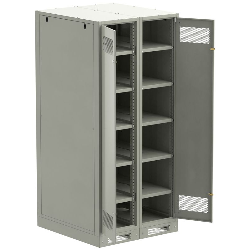 ITK LINEA B Шкаф (пустой) 2000х900х950мм двустворчатая металлическая дверь серый