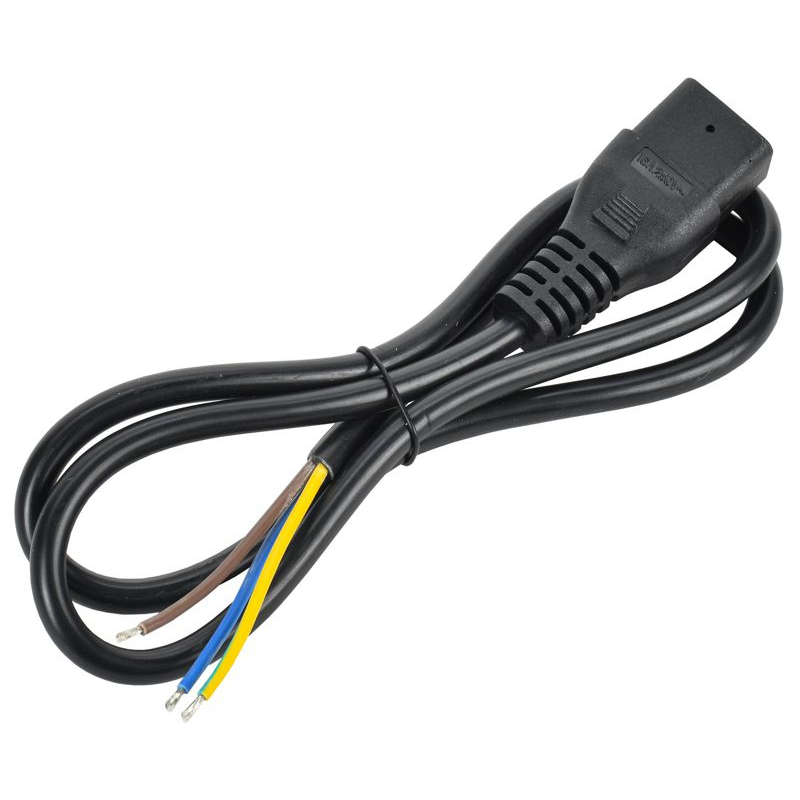 ITK Кабель электропитания PDU сечением 3х1,5 1М с разъемом C19 и без разъема