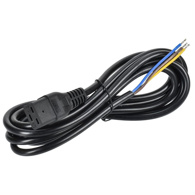 ITK Кабель электропитания PDU сечением 3х1,5 3М с разъемом C19 и без разъема