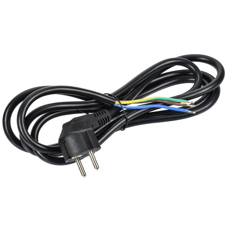 ITK Кабель электропитания PDU сечением 3х1,5 2М с разъемом Schuko и без разъема