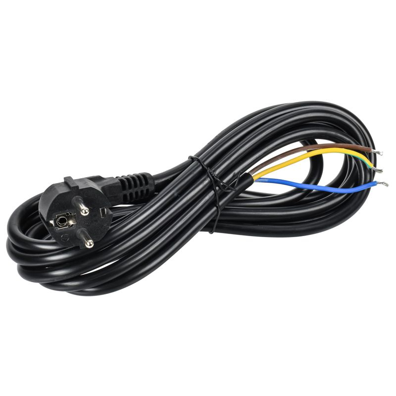 ITK Кабель электропитания PDU сечением 3х1,5 3М с разъемом Schuko и без разъема