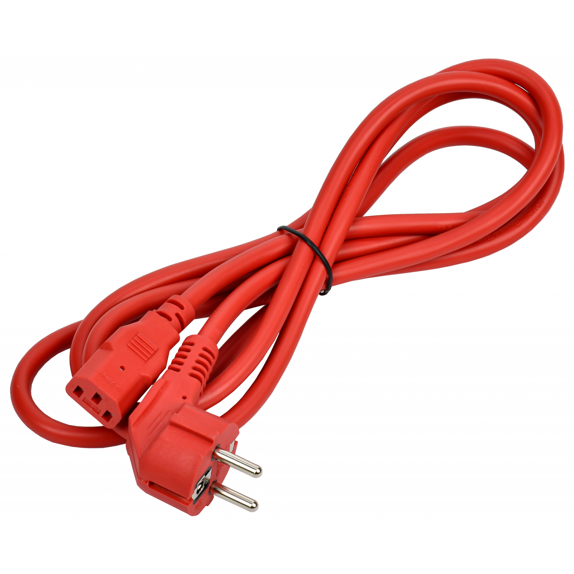 ITK Кабель электропитания PDU 3х1,5 2М с разъемами C13-DIN49441 (нем. станд.) красный