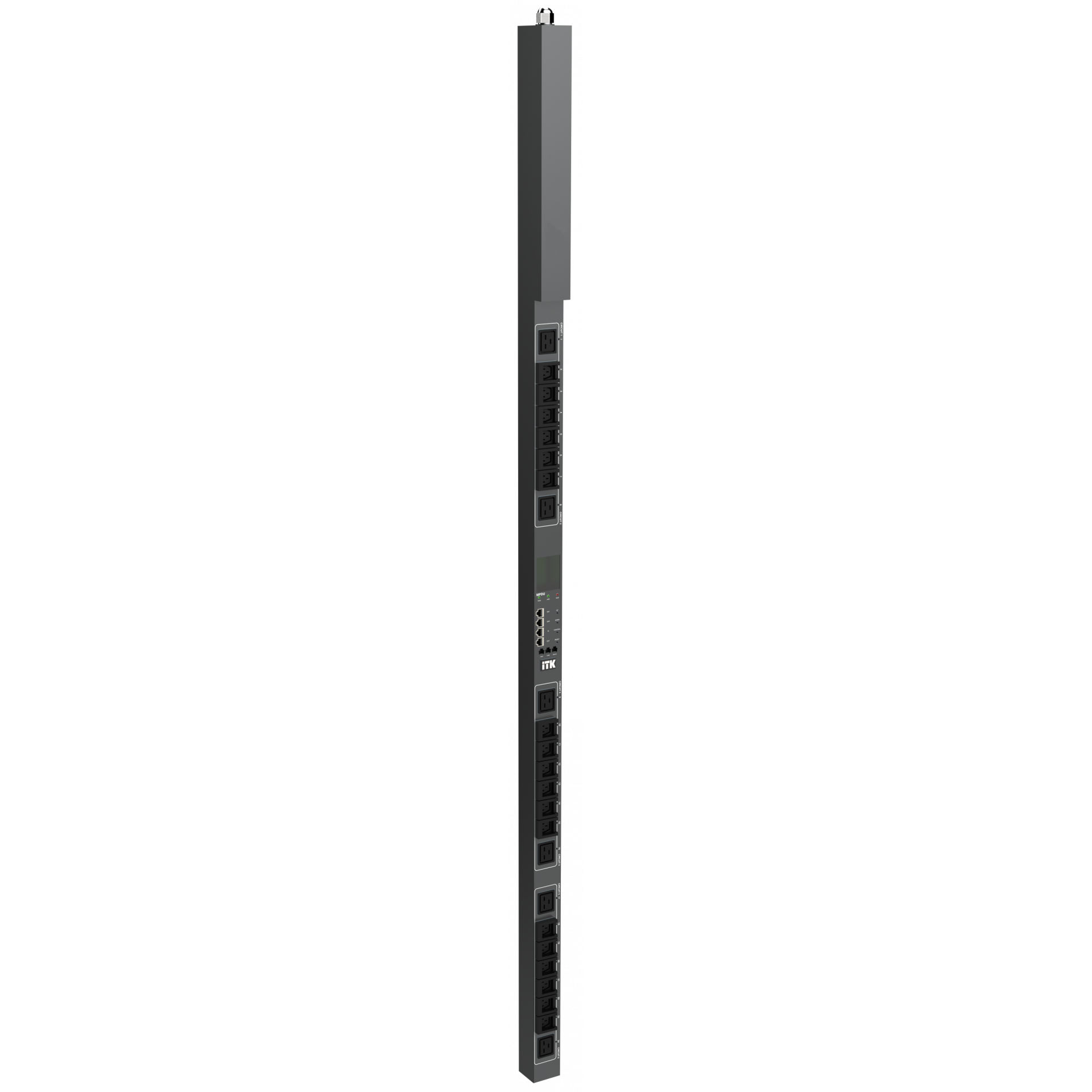 ITK ADMIN PDU с общим мониторингом PV1412 1Ф 32А 18С13 6С19 кабель 3м IEC60309